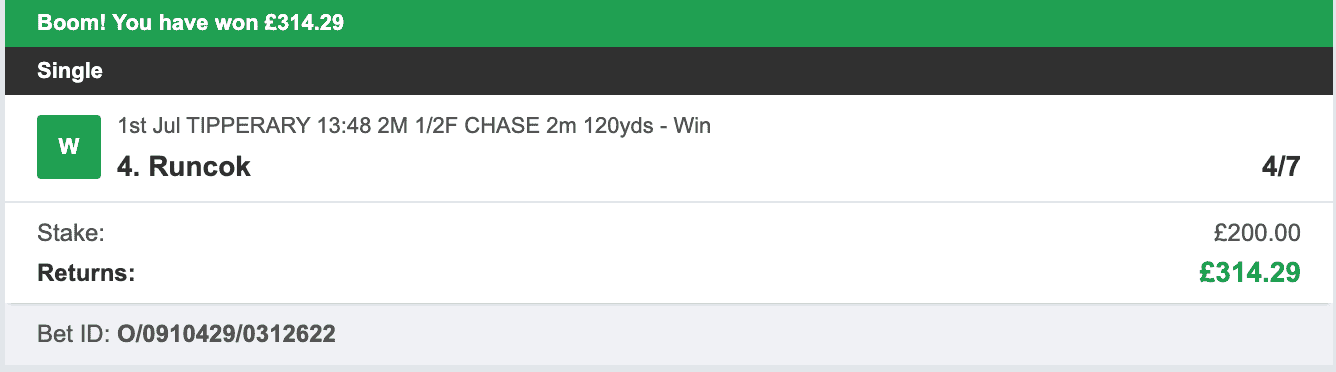 Odds On Winners - Winner - 2025-07-01