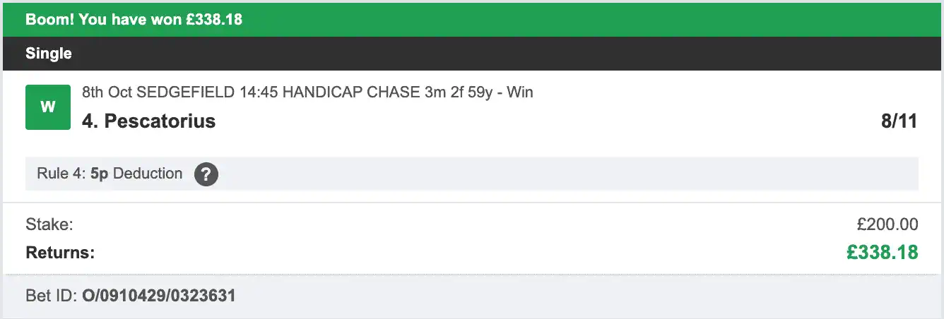 Odds On Winners - Winner - 2025-10-08