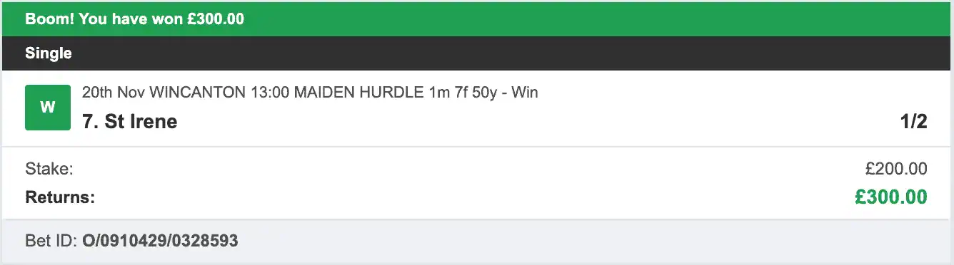 Odds On Winners - Winner - 2025-11-20