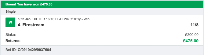 Odds On Winners - Winner - 2022-01-18